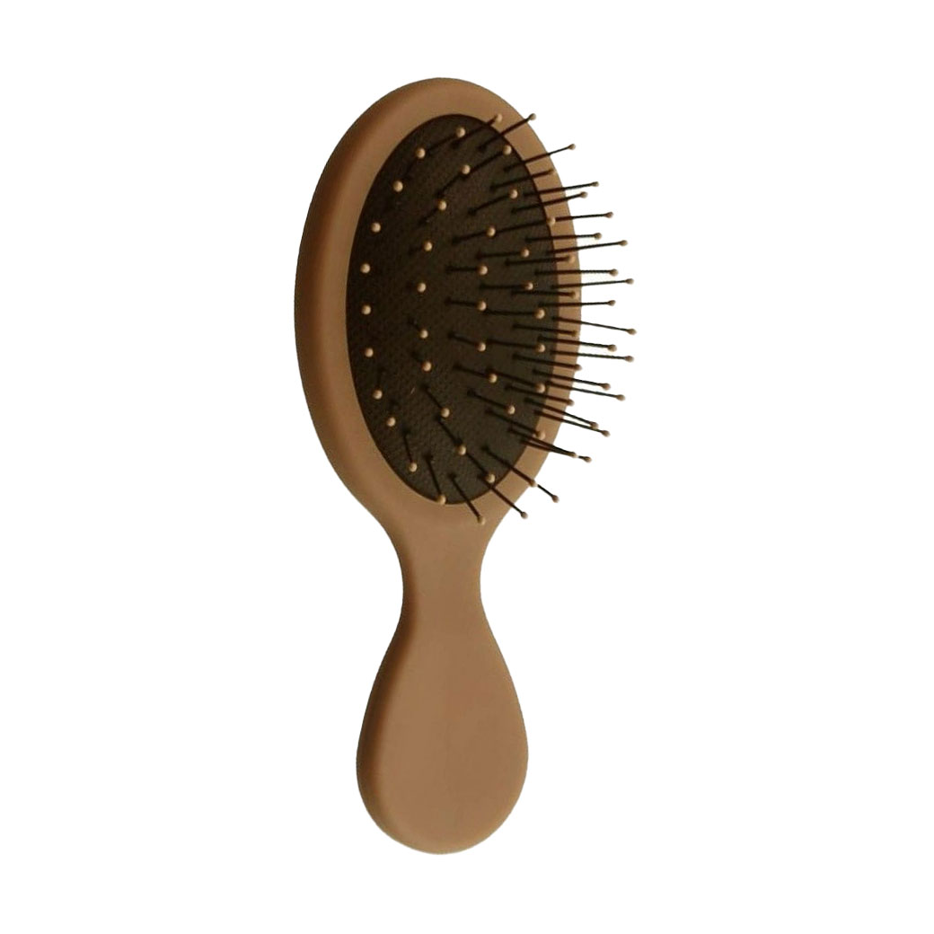 Масажна щітка для волосся Cosmo Shop міні, матова, 14*6 см, карамель, 1 шт (CS305K)